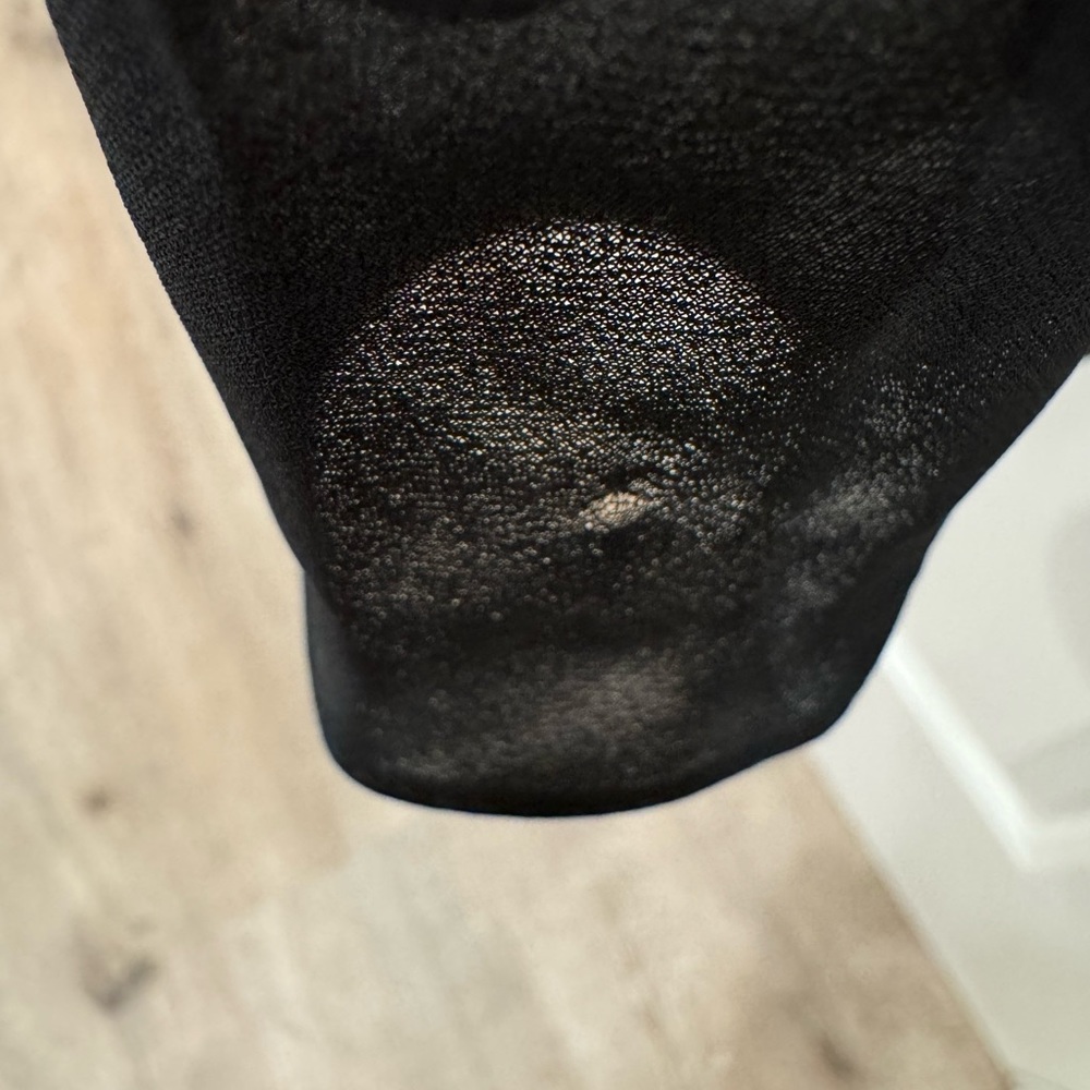 NWT Kay Unger Beaded Pleated V Neck Cocktail Party Event Midi Dress Black 10 - Picture 6 of 6